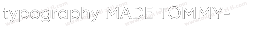 typography MADE TOMMY字体转换